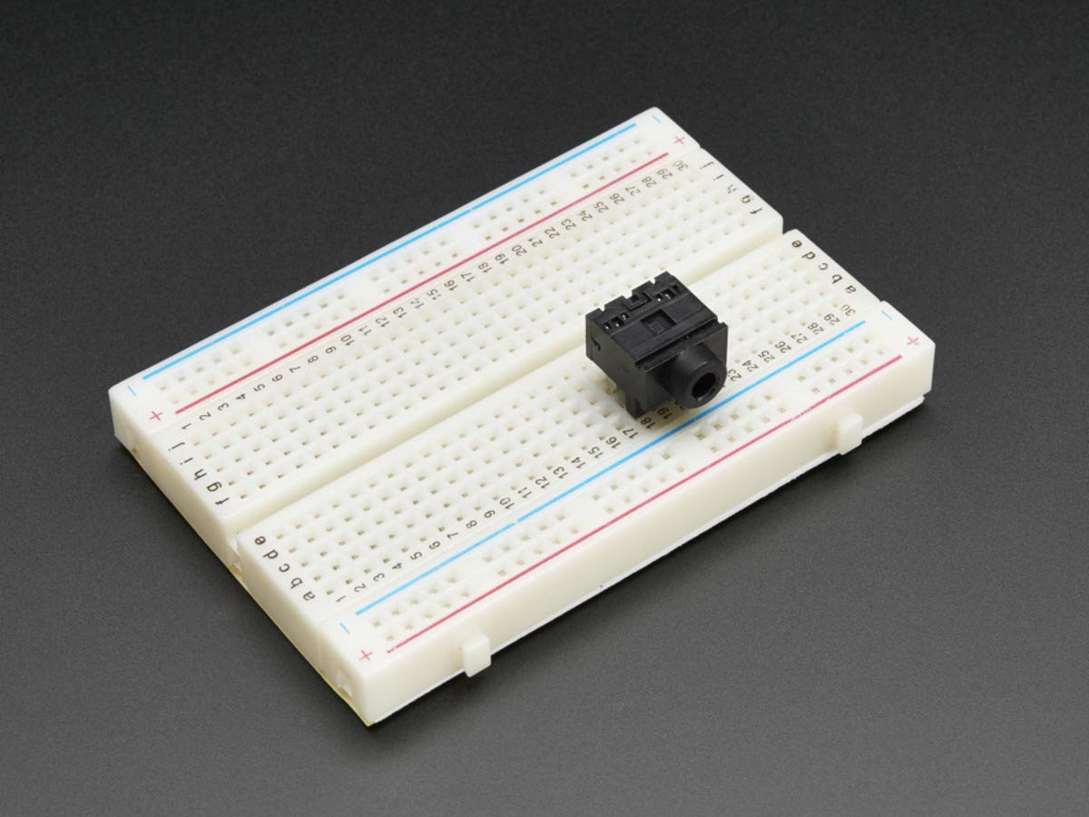 Adafruit Accessories Breadboard-Friendly 3.5mm Stereo Headphone Jack (1 piece)