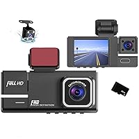 Prime Deals Today Dash Cam Front and Rear with 32G Card 1080P Dual Dash Camera for Cars 170 Degrees Wide Angle 2.0'' IPS Screen Dashcam G-Sensor Loop Recording WDR Night Vision