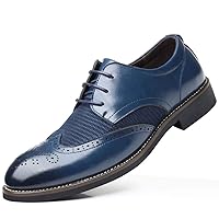 Men Carving Leather Shoes Pointed Toe Wedding Business Formal Dress