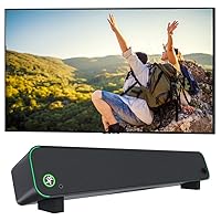 SAMSUNG QN75Q80CAFXZA 75 Inch 4K QLED Direct Full Array with Dolby Smart TV with a CR-STEALTHBAR Desktop Soundbar with Bluetooth (2023)