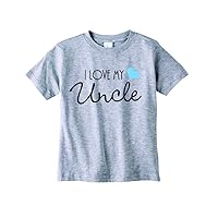 Baby Tee Time Boys' Crew Neck TEE I Love My Uncle Funny Shirt