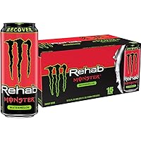 Monster Energy Rehab Watermelon + Energy, Energy Drink, 15.5 Ounce (Pack of 15)