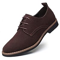 Men's Casual Oxford Shoes Classic Suede Formal Business Lace Up Dress Shoes
