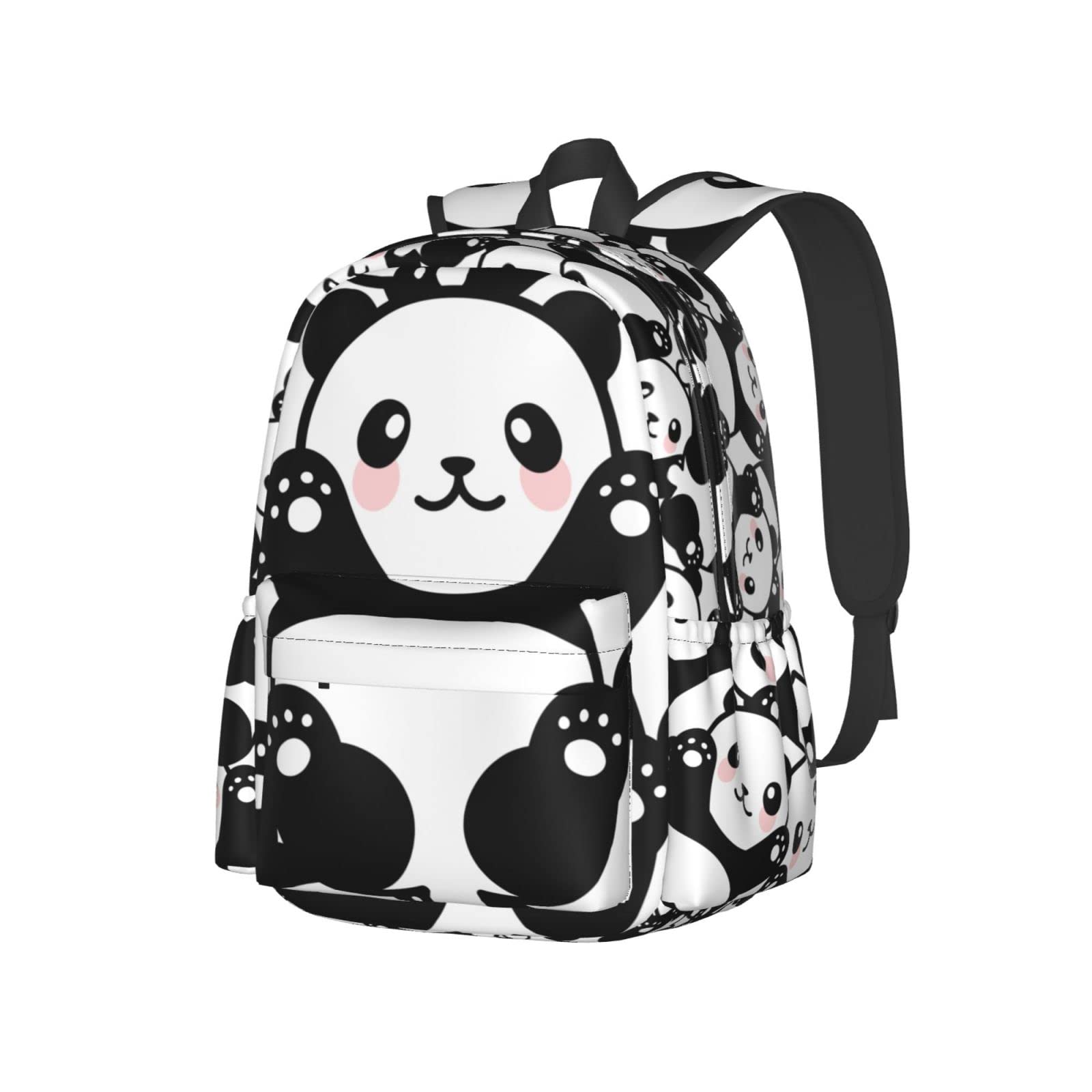 Cute Panda Backpack Large Laptop Backpack Lightweight Backpack Casual Daypack for Boys Girls