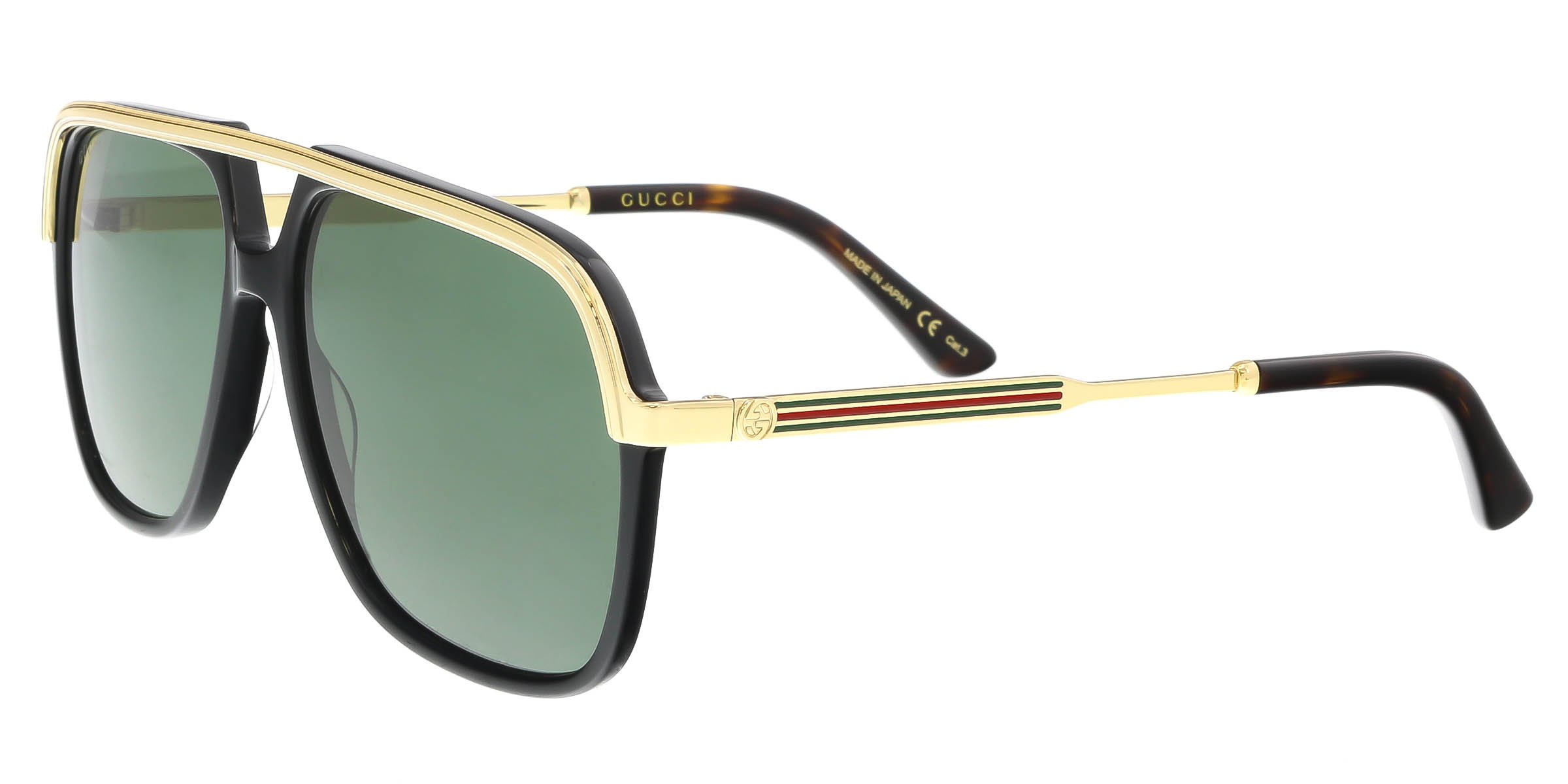 Mua Gucci GG0200S 001 Black/Gold GG0200S Square Pilot Sunglasses Lens  Category 3, 57-14-145 trên Amazon Mỹ chính hãng 2023 | Fado
