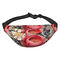 modern floral Fanny Pack for Men Women Crossbody Bags Fashion Waist Bag Chest Bag Adjustable Belt Bag