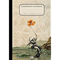 Composition Notebook Vintage Woman with a Flower: An Aesthetic Journal with College Ruled pages for School, Office & Work