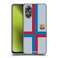 Head Case Designs Officially Licensed FC Barcelona Third 2022/23 Crest Kit Soft Gel Case Compatible with Oppo A17