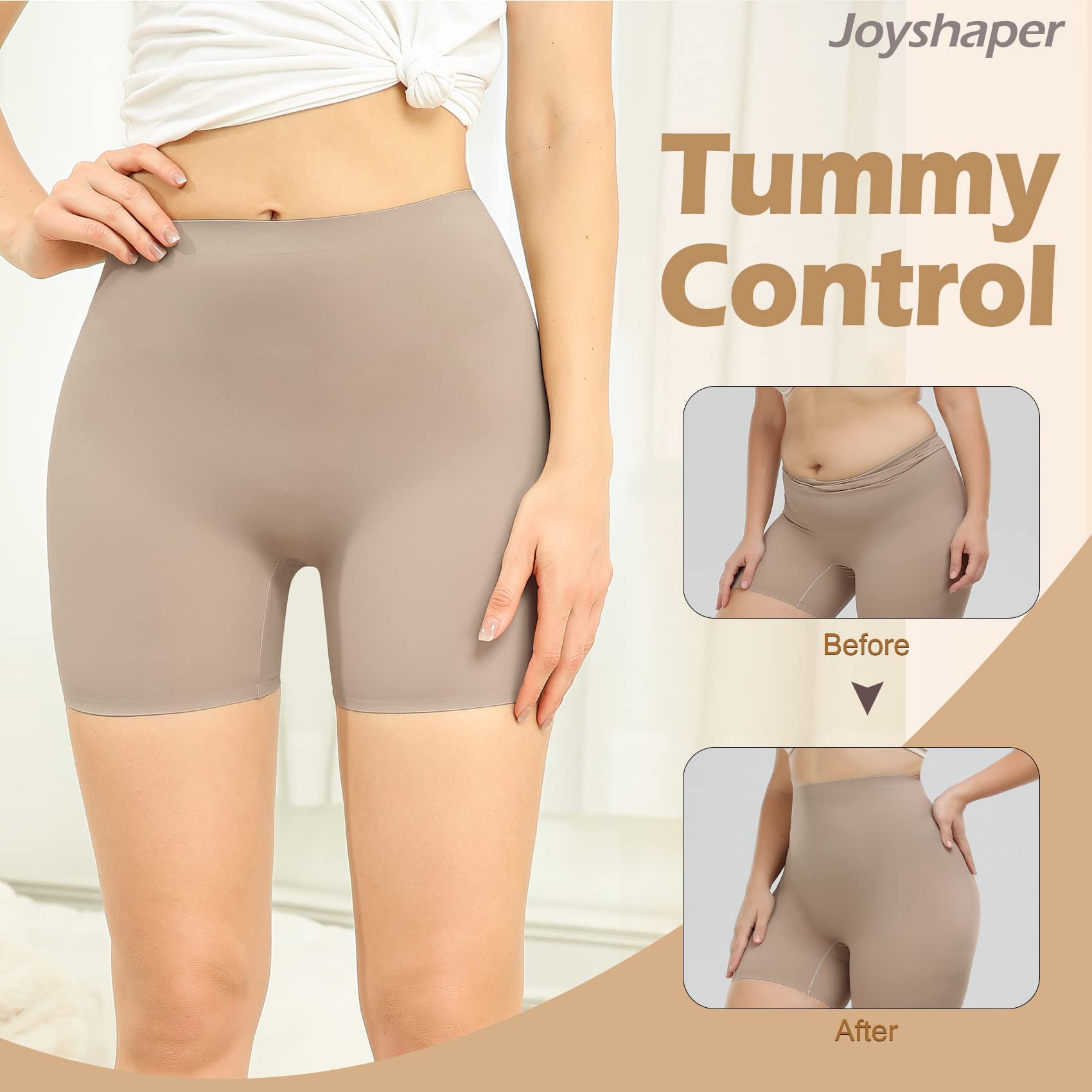 Joyshaper Slip Shorts for Women Under Dresses Anti Chafing Thigh