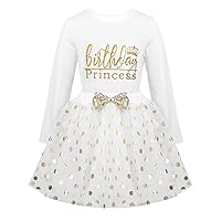 ACSUSS Toddler Girls Princess 2PCS Birthday Party Outfits Racer Back Vest with Sequins Polka Dots Tutu Skirt Set