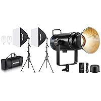 NEEWER 700W Equivalent Softbox Lighting Kit with All Metal CB200B 210W LED Video Light, Photography Continuous Lighting Kit Photo Studio Equipment