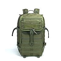 Mountaineering Backpack Camping Army Camouflage Bag Outdoor Tactical Backpack 45L Large 3P Backpack (Army Green)