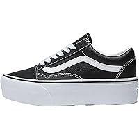 Vans - Unisex Old Skool Stackform Shoes, Color Black/True White, Size: