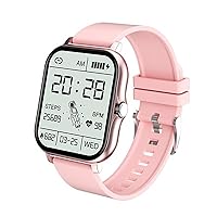 Smart Watch Bracelet Meter Heart Rate Monitor Bluetooth Call Touch Screen Smart Bracelet ( Color : Pink )