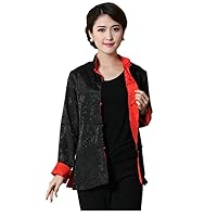 Womens Tang Suits Womens Leisurewear Double-sided Wear Spring and Autumn Womens Clothes Long sleeved Coat Chinese Jackets