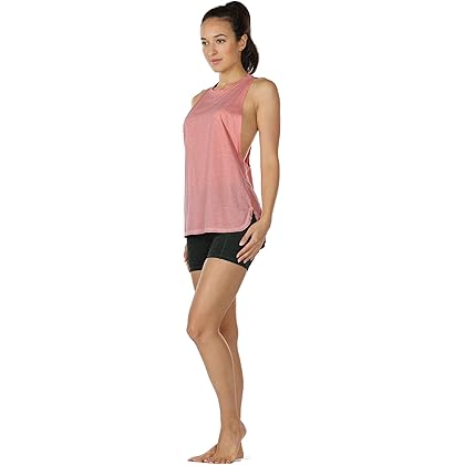icyzone Women's Racerback High Neck Workout Athletic Yoga Muscle Tank Tops (Pack of 3)