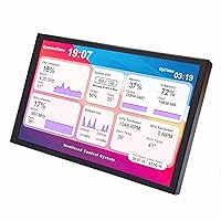 VSDISPLAY 8 Inch 1280x800 Small LCD Monitor Support Mini HD-MI Video Input Portable Display for DIY PC Case/Laptop/Computer