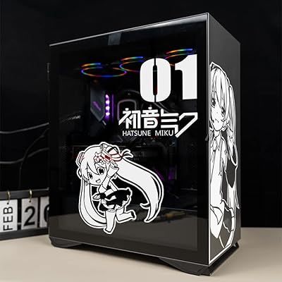 Overlord Anime PC Case Stickers,Japanese Cartoon Decor Decals for ATX  Computer Chassis Skin,Easy Removable Waterproof (White and White) -  Imported Products from USA - iBhejo