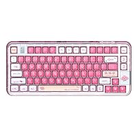 EPOMAKER CK75 75% Transparent Gasket Hot Swap Bluetooth/2.4Ghz Wireless/Type-C Wired Gaming Keyboard with South-Facing RGB, KSA Profile PBT Keycaps, Compatible with Win/Mac/Android…