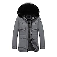 Men's Winter Thickened Warm Down Coats Windproof Waterproof Hooded fashions Puffer Jacket
