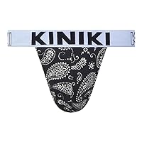 Kiniki Men's Cotton Printed Thong Underwear