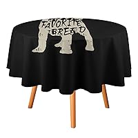 Rescue Dog Round Tablecloth Washable Table Cover with Dust-Proof Wrinkle Resistant for Restaurant Picnic 19.99