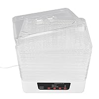 Electric Food Dehydrator, 113.7oz Home Fruit Dehydrator Machine with 8 Trays and Lid Dishwasher Safe for Meat Herbs Fruits Veggies 350W (US Plug 110V)