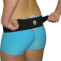 Pro-Tec Athletics SI Back Belt with Compression Pad (Small) Clear