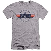 Top Gun Premium Canvas T-Shirt Stars Logo Heather Tee