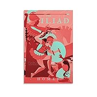 Vintage Posters The Iliad Poster Minimalist Poster Aesthetic Posters Canvas Wall Art Prints for Wall Decor Room Decor Bedroom Decor Gifts 08x12inch(20x30cm) Unframe-Style