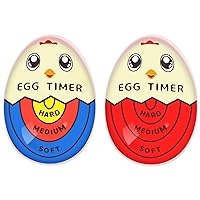 Egg Timer That Goes in Water for Boiling Eggs Soft Hard Boiled Egg Timer, Red & Color