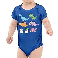 Funny Dinosaurs Baby Onesie - Dino Motif Stuff - Dinosaur Design Clothing