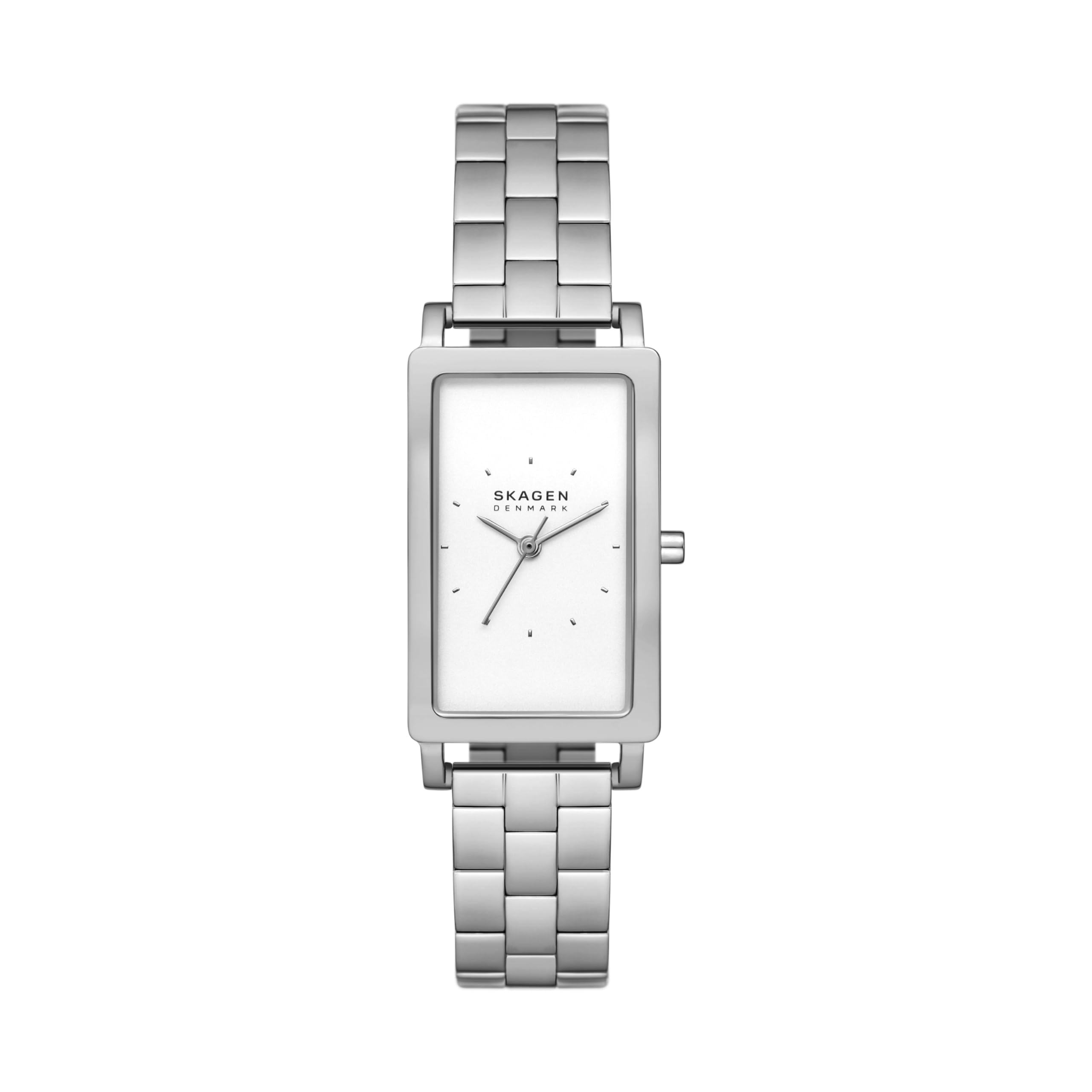 Skagen Women's Hagen Rectangle Silver Stainless Steel Bracelet Watch (Model: SKW3130)
