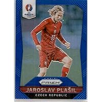2016 Panini Prizm UEFA Euro Blue Prizms #21 Jaroslav Plasil SER/249 Czech Republic Official FIFA Soccer Card in Raw (NM or Better) Condition