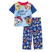 Nickelodeon Boys' Paw Patrol | Baby Shark 2-Piece Loose-fit Pajamas Set