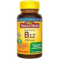 Nature Made B-12 1000 mcg Micro-Lozenges Cherry Flavor 50 ea (Pack of 2)