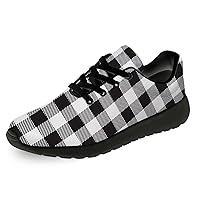 Plaid Shoes Womens Mens Running Shoes Tennis Walking Sneakers Lightweight Athletic Sport Jogging Shoes Gifts for Boy Girl