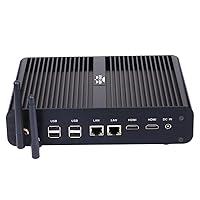 PARTAKER B2 Fanless Mini PC, Desktop Computer,Intel Core i7 4500U 4650U,16GB Ram 240GB SSD,2 x HDMI, 2 x LAN, 4 x USB3.0, 4 x USB2.0, Optical