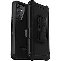 OtterBox Samsung Galaxy A54 5G Defender Series Case - BLACK, rugged & durable, with port protection, includes holster clip kickstand