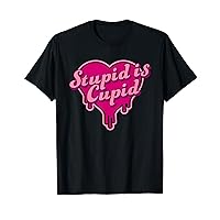 Cupid Is Stupid Funny Anti Valentine's Day Couple Matching T-Shirt