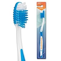 SmileGoods A351 Toothbrush, 35 Tuft, Soft Bristle, Individually Packaged Toothbrushes, Assorted Colors, Bulk Pack of 72