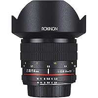 Rokinon AE14M-C 14mm f/2.8-22 Ultra Wide Angle Lens with Built-In AE Chip for Canon EF Digital SLR,Black