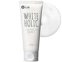 W.LAB Double Holic Cream – Powerful Tone Correcting Tinted Moisturizer - Tan and Hyperpigmentation – For Face, Knees, and Elbows – Silky Finish Milky Skin, 1.69oz.