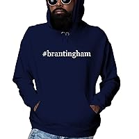 #brantingham - Men's Hashtag Ultra Soft Hoodie Sweatshirt, Navy, X-Large