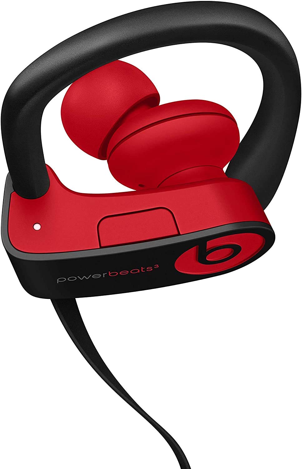 Powerbeats3 Wireless Earphones - Apple W1 Headphone Chip, Class 1 Bluetooth, 12 Hours of Listening Time, Sweat Resistant Earbuds - Defiant Black-Red