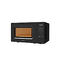 COMFEE CMO-C20M1WB Countertop Microwave Oven with 11 power levels, Fast Multi-stage Cooking, Turntable Reset Function, Speedy Cooking, Weight/Time Defrost, Memory function, Children Lock, 700W
