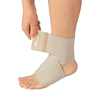 MUELLER Sports Medicine All-Purpose Support Wrap for Men and Women, Adjustable Compression for Joint and Muscle Support, Beige, Regular (Pack of 1)