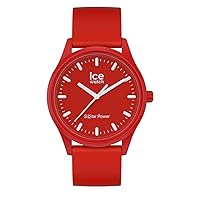 Ice-Watch - ICE solar power Red Sea - Red Men/Unisex Watch with Silicone Strap - 017765 (Medium), red, 017765