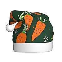 NEZIH Vibrant Happy-Halloween-Day-Trick-Or-Treat Print Santa Hat Christmas Hats, Xmas Hat Gifts For Adults Holiday Party