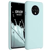 kwmobile Case Compatible with OnePlus 7T Case - TPU Silicone Phone Cover with Soft Finish - Cool Mint